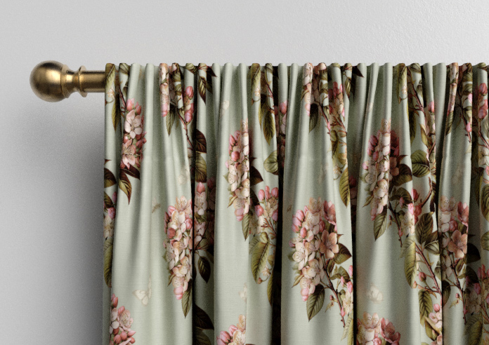 Upton, Aprils Bloom Bud Green - Made to Measure Curtains - Image 9